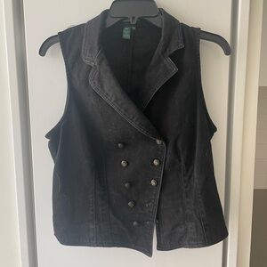 Ralph lauren designer denim vest size M